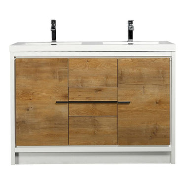 Eviva Grace 60 Inch Single Sink Bathroom Vanity with White Integrated Acrylic Top Bathroom Vanity Eviva